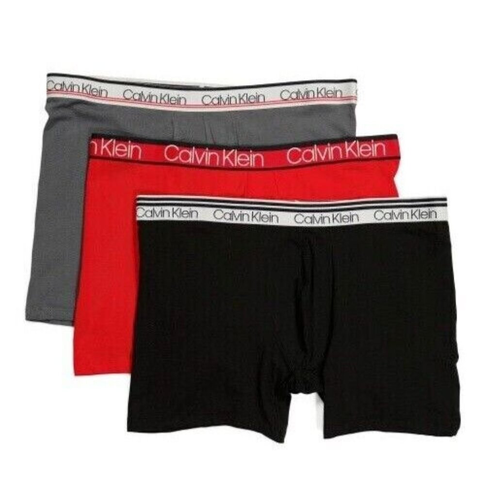 Calvin Klein CK Cotton Stretch Boxer Briefs 3 Pack Men's Size LARGE